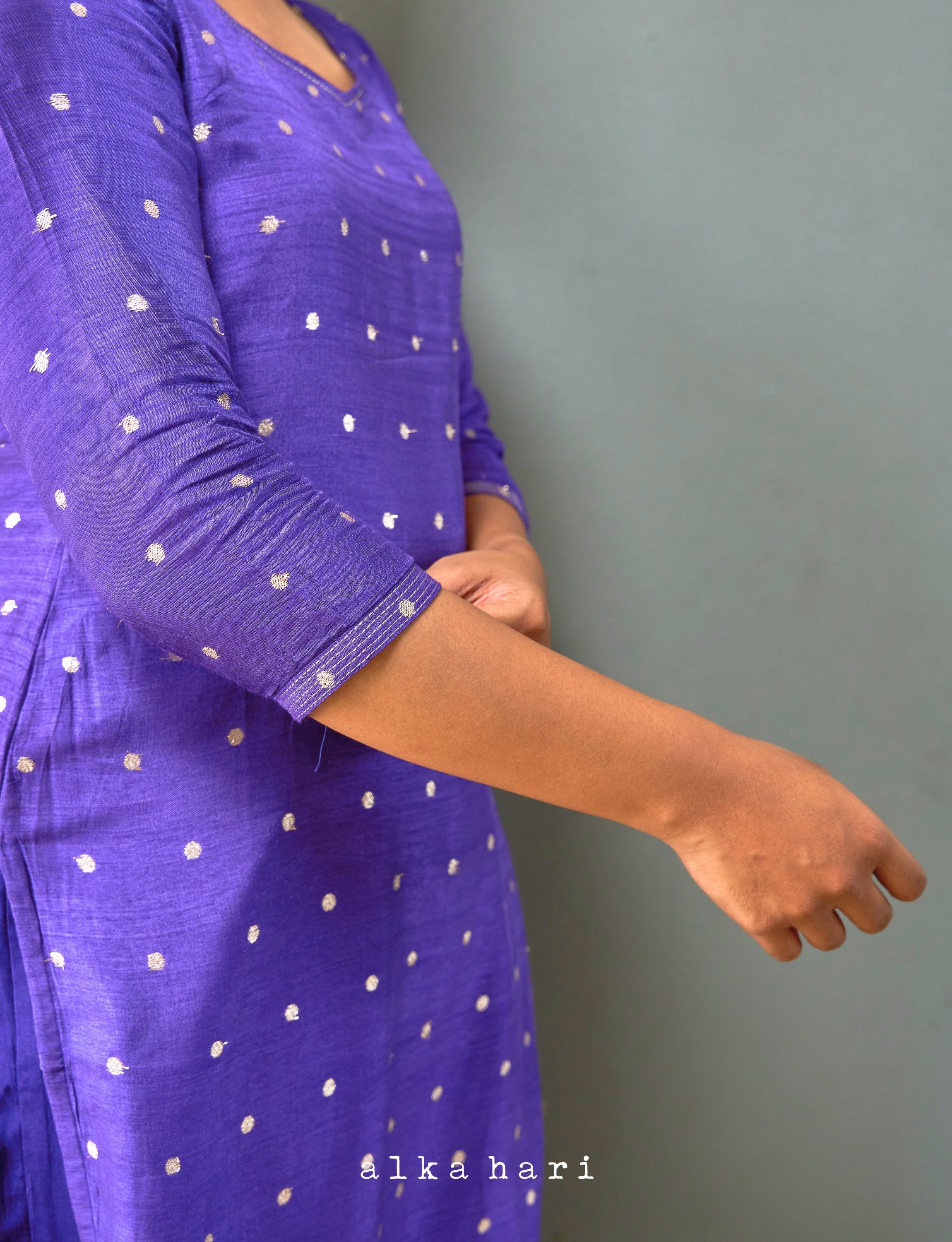 Violet Butta Kurta